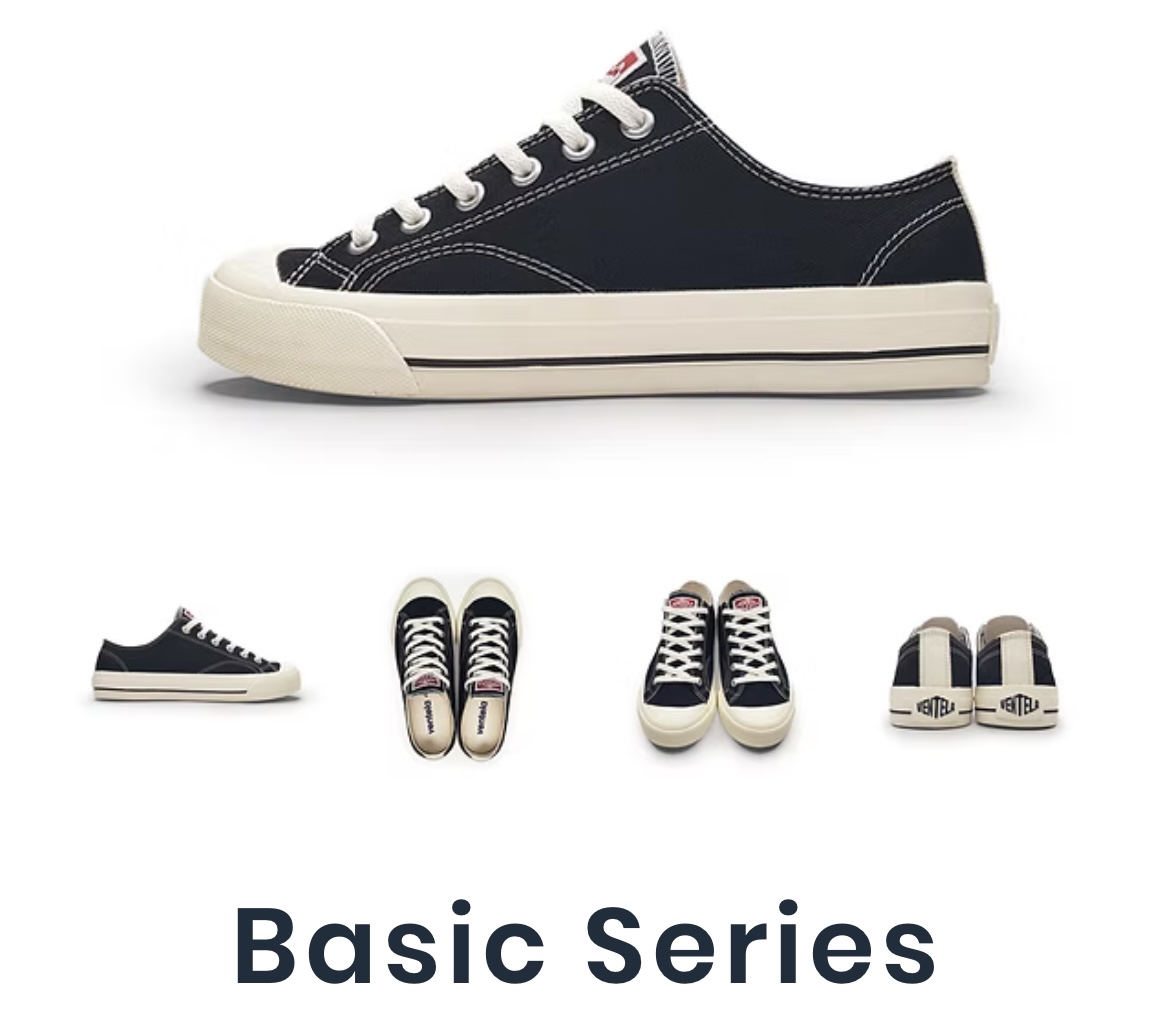 VENTELA BASIC LOW BLACK NATURAL