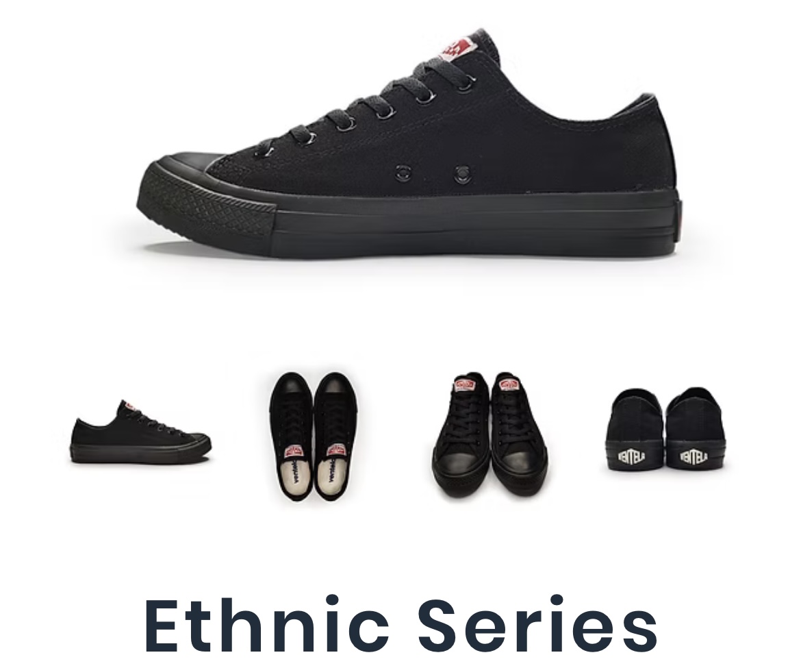 VENTELA ETHNIC LOW ALL BLACK