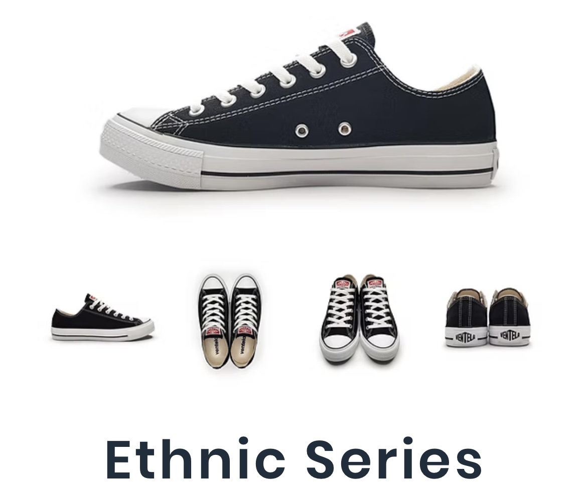VENTELA ETHNIC LOW BLACK WHITE