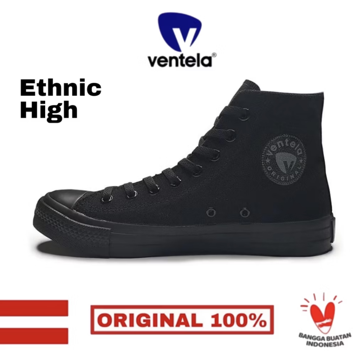 VENTELA ETHNIC HIGH ALL BLACK