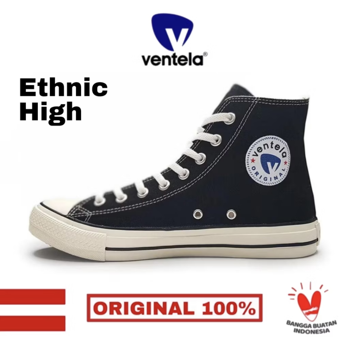 VENTELA ETHNIC HIGH BLACK NATURAL