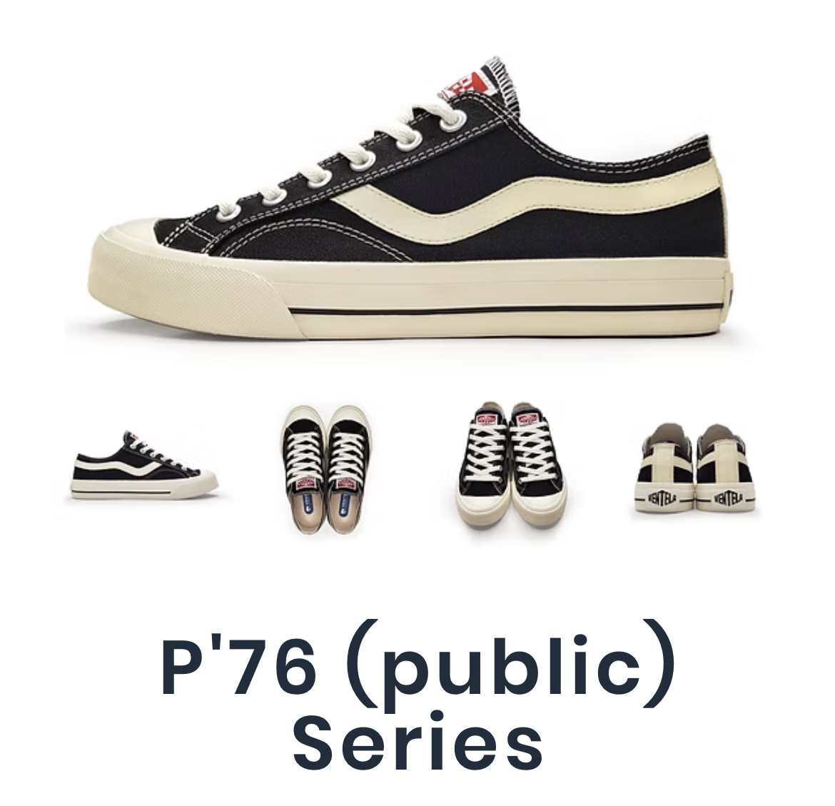 ventela public low black natural