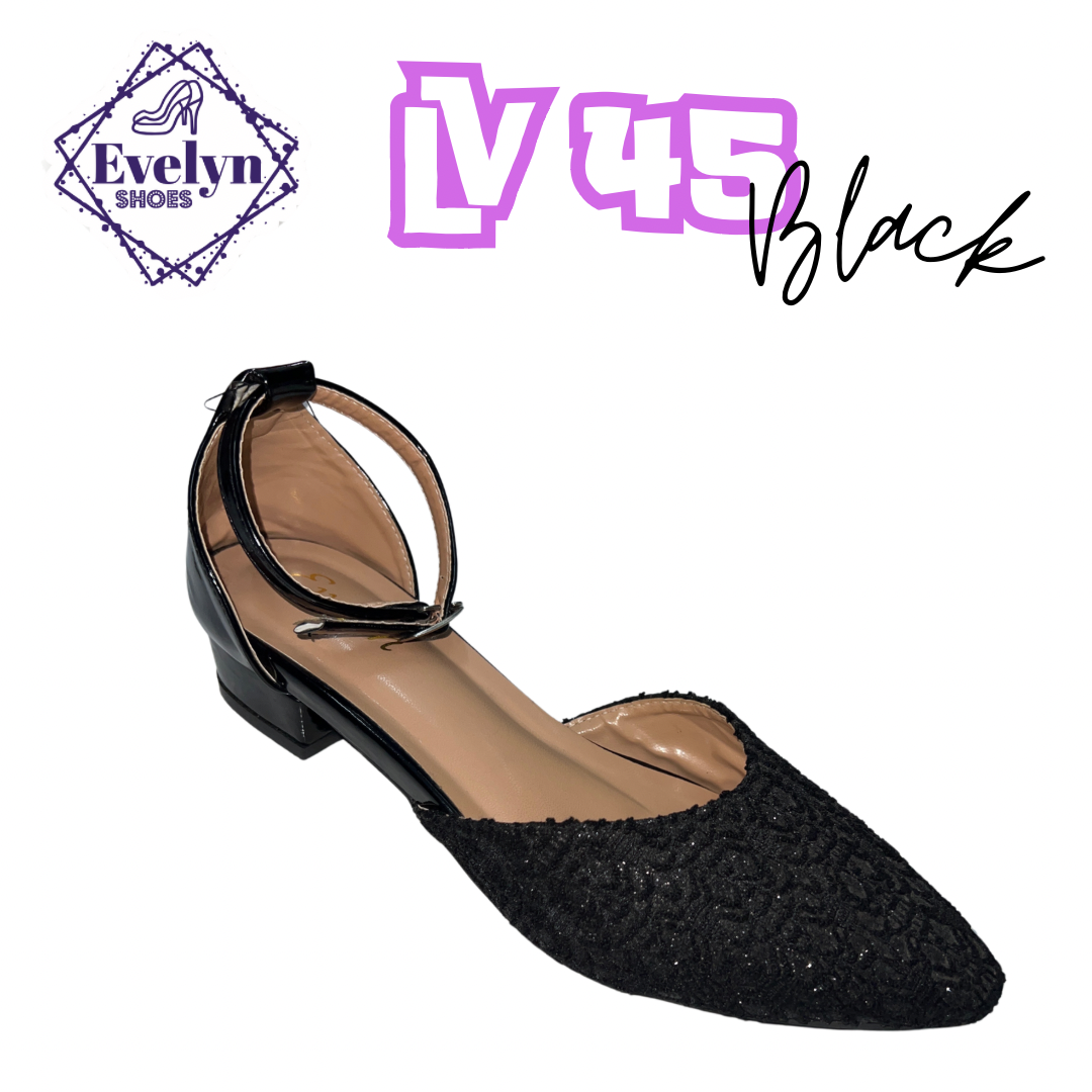 EVELYN LV 45 BLACK 3 CM