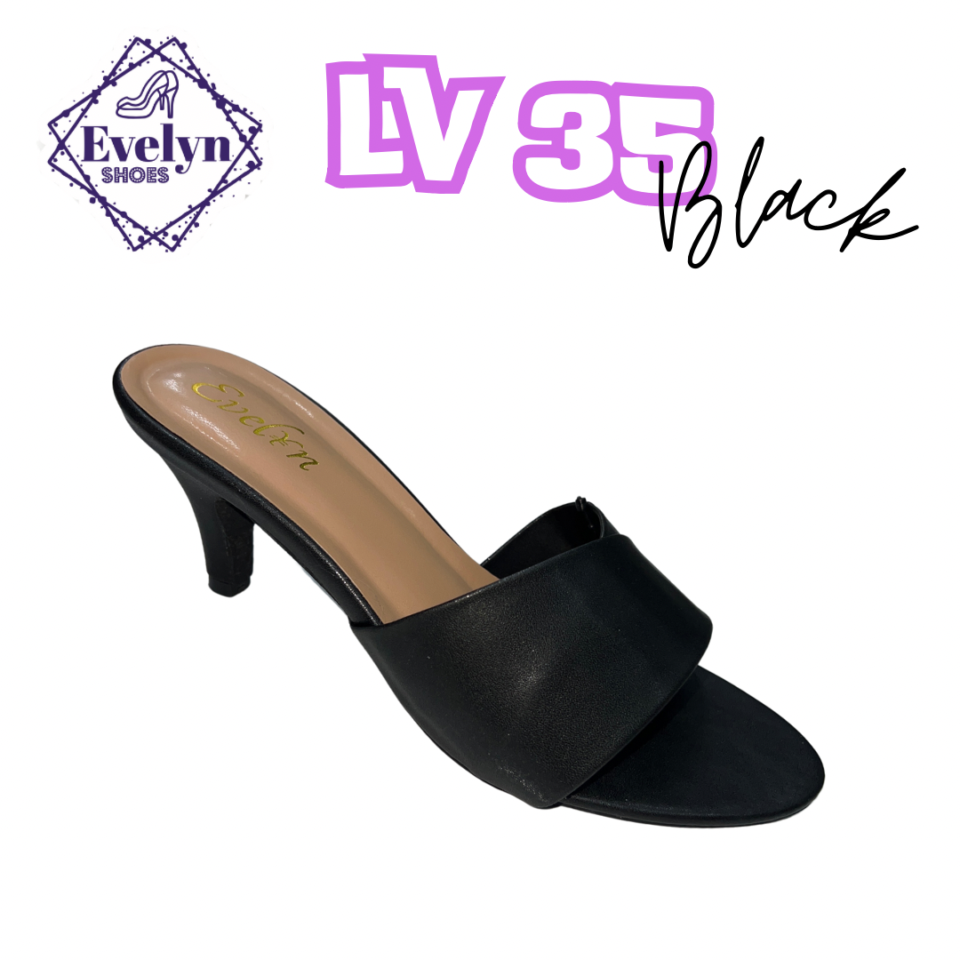 EVELYN LV 35 HEELS BLACK