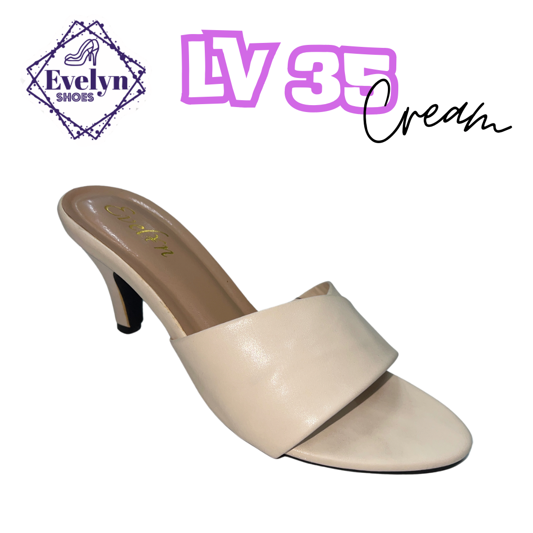 EVELYN LV 35 HEELS CREAM